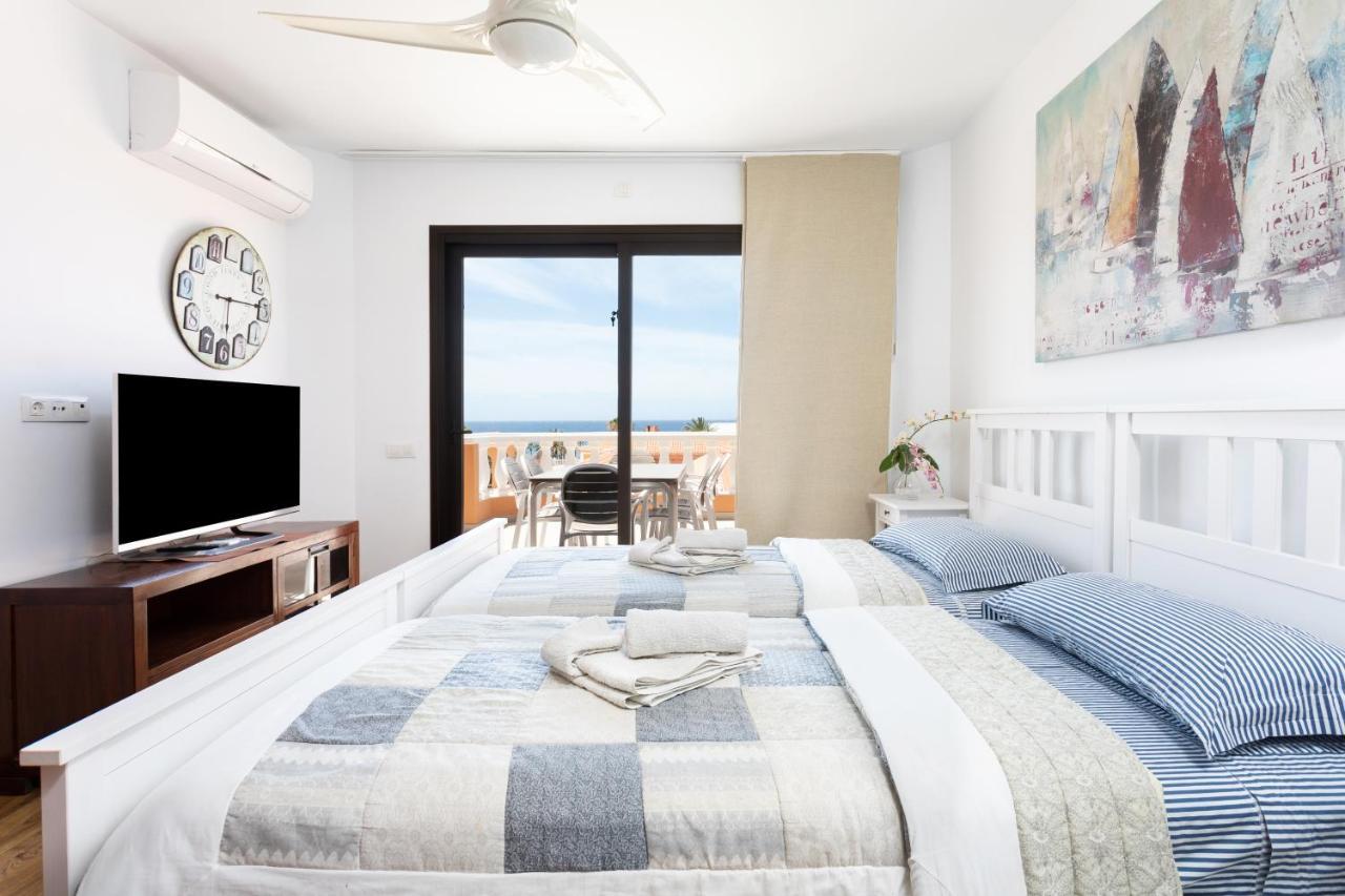 Exclusive Penthouse Playa Las Vistas 4 Close To The Sea And Beach, Aircondition For A Fee, Wifi, Terrace, Heated Pool Playa de las Américas Dış mekan fotoğraf