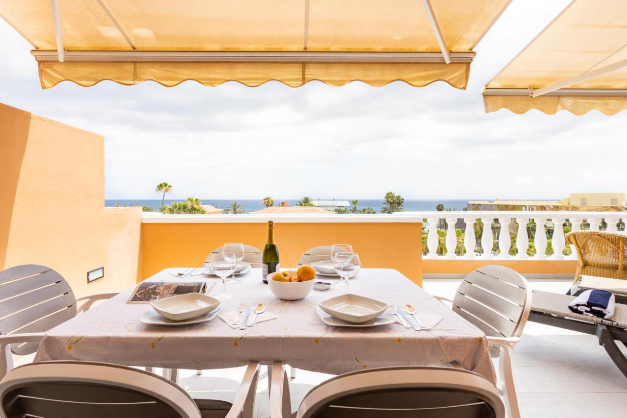 Exclusive Penthouse Playa Las Vistas 4 Close To The Sea And Beach, Aircondition For A Fee, Wifi, Terrace, Heated Pool Playa de las Américas Dış mekan fotoğraf