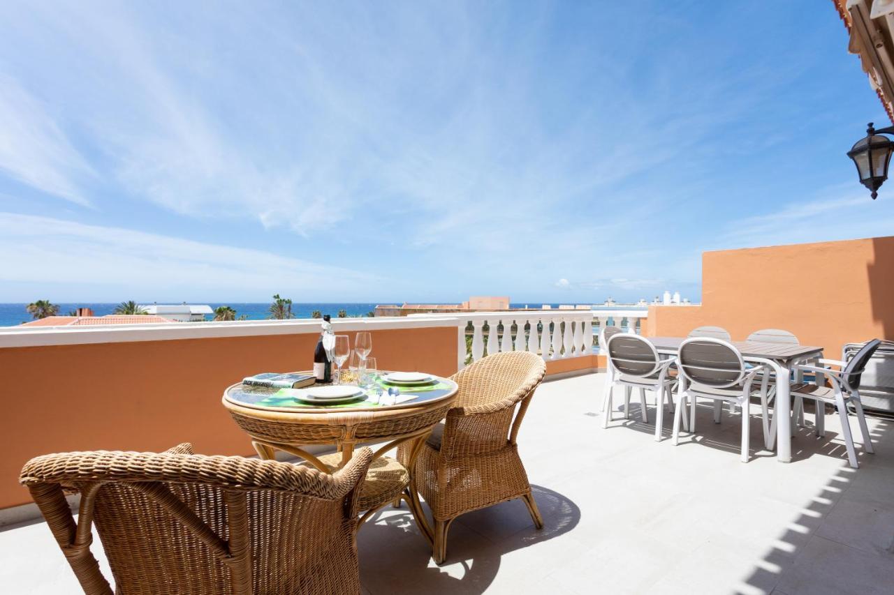 Exclusive Penthouse Playa Las Vistas 4 Close To The Sea And Beach, Aircondition For A Fee, Wifi, Terrace, Heated Pool Playa de las Américas Dış mekan fotoğraf