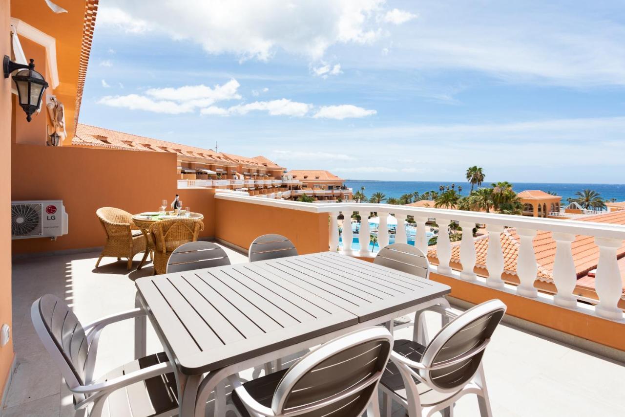 Exclusive Penthouse Playa Las Vistas 4 Close To The Sea And Beach, Aircondition For A Fee, Wifi, Terrace, Heated Pool Playa de las Américas Dış mekan fotoğraf