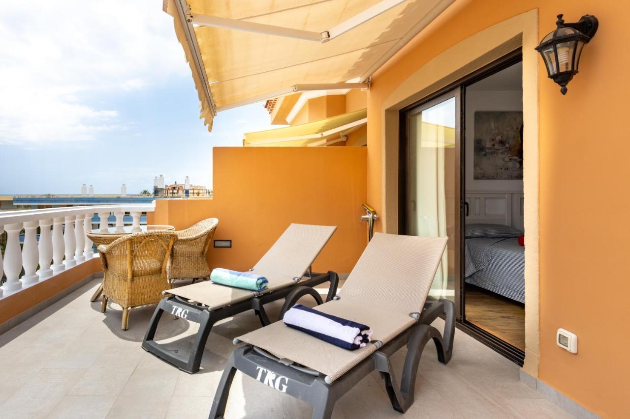 Exclusive Penthouse Playa Las Vistas 4 Close To The Sea And Beach, Aircondition For A Fee, Wifi, Terrace, Heated Pool Playa de las Américas Dış mekan fotoğraf