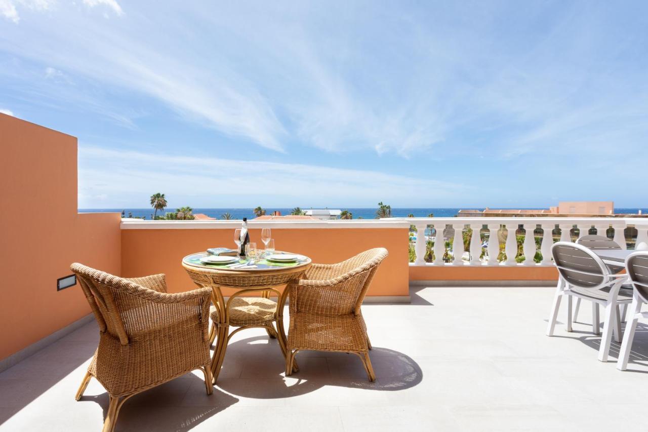 Exclusive Penthouse Playa Las Vistas 4 Close To The Sea And Beach, Aircondition For A Fee, Wifi, Terrace, Heated Pool Playa de las Américas Dış mekan fotoğraf